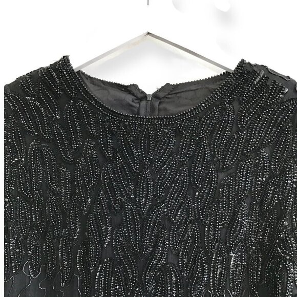 Vintage‎ Dress black beaded midi dress - Picture 6 of 10